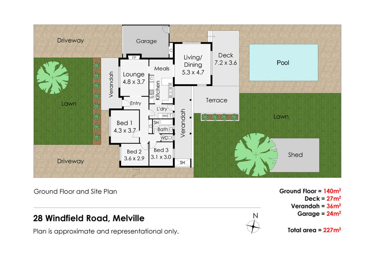 Floorplan of Homely house listing, 28 Windfield Road, Melville WA 6156