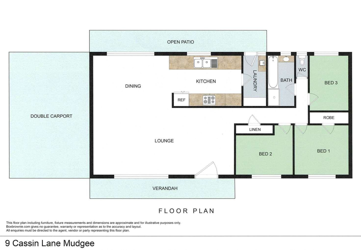 Floorplan of Homely house listing, 9 Cassin Lane, Mudgee NSW 2850