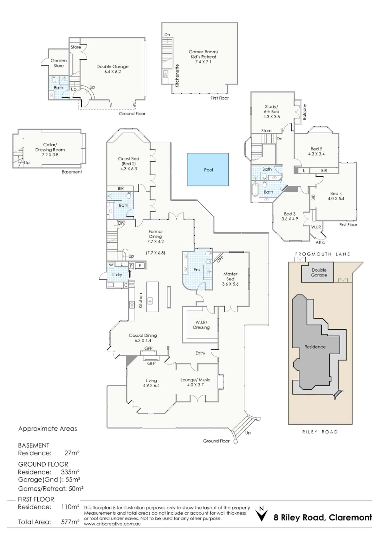 Floorplan of Homely house listing, 8 Riley Road, Claremont WA 6010
