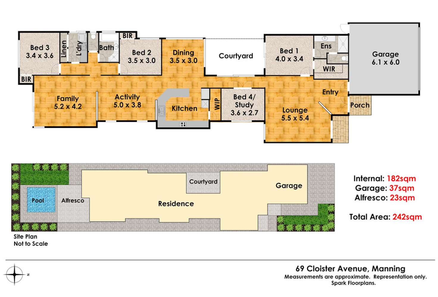 Floorplan of Homely house listing, 69 Cloister Avenue, Manning WA 6152