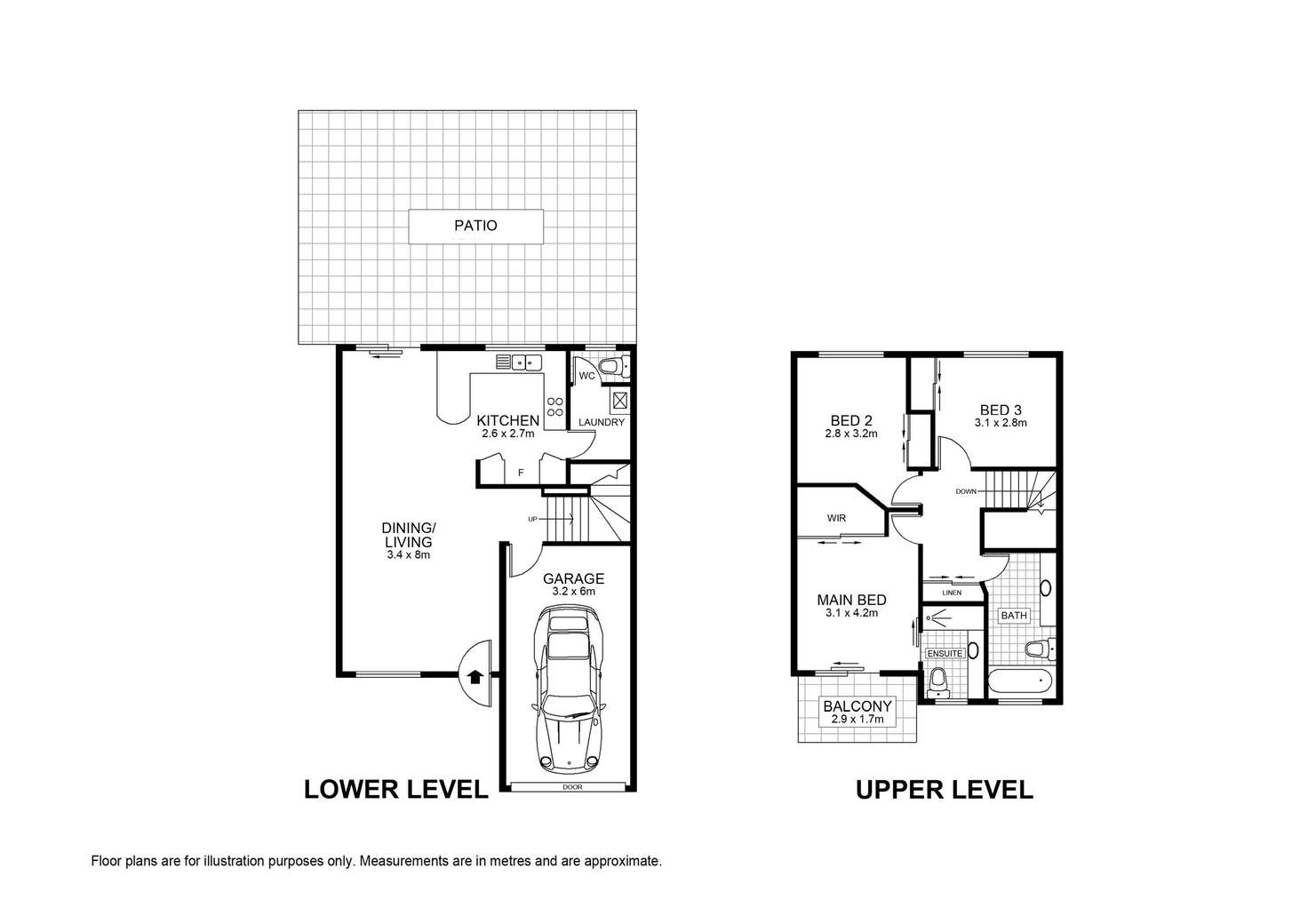 Floorplan of Homely townhouse listing, 13/21 Chessom Street, Mitchelton QLD 4053