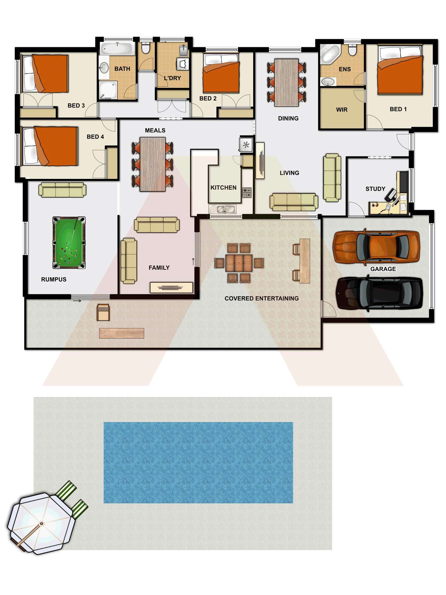 Floorplan of Homely house listing, 9-15 Peta Court, Cedar Vale QLD 4285
