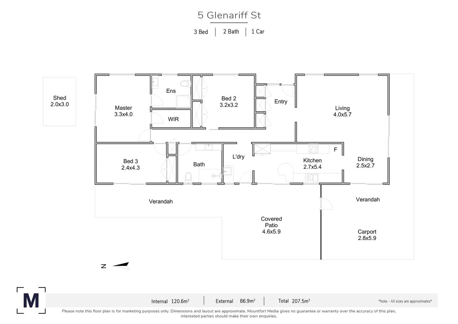 Floorplan of Homely house listing, 5 Glenariff Street, Ferny Grove QLD 4055