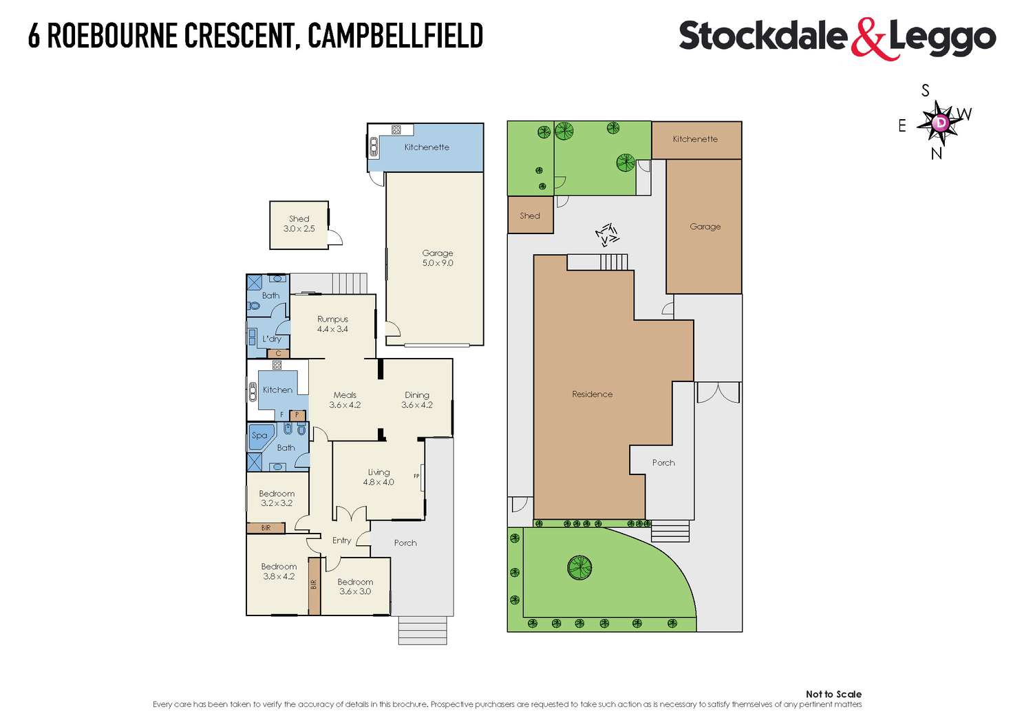 Floorplan of Homely house listing, 6 Roebourne Crescent, Campbellfield VIC 3061