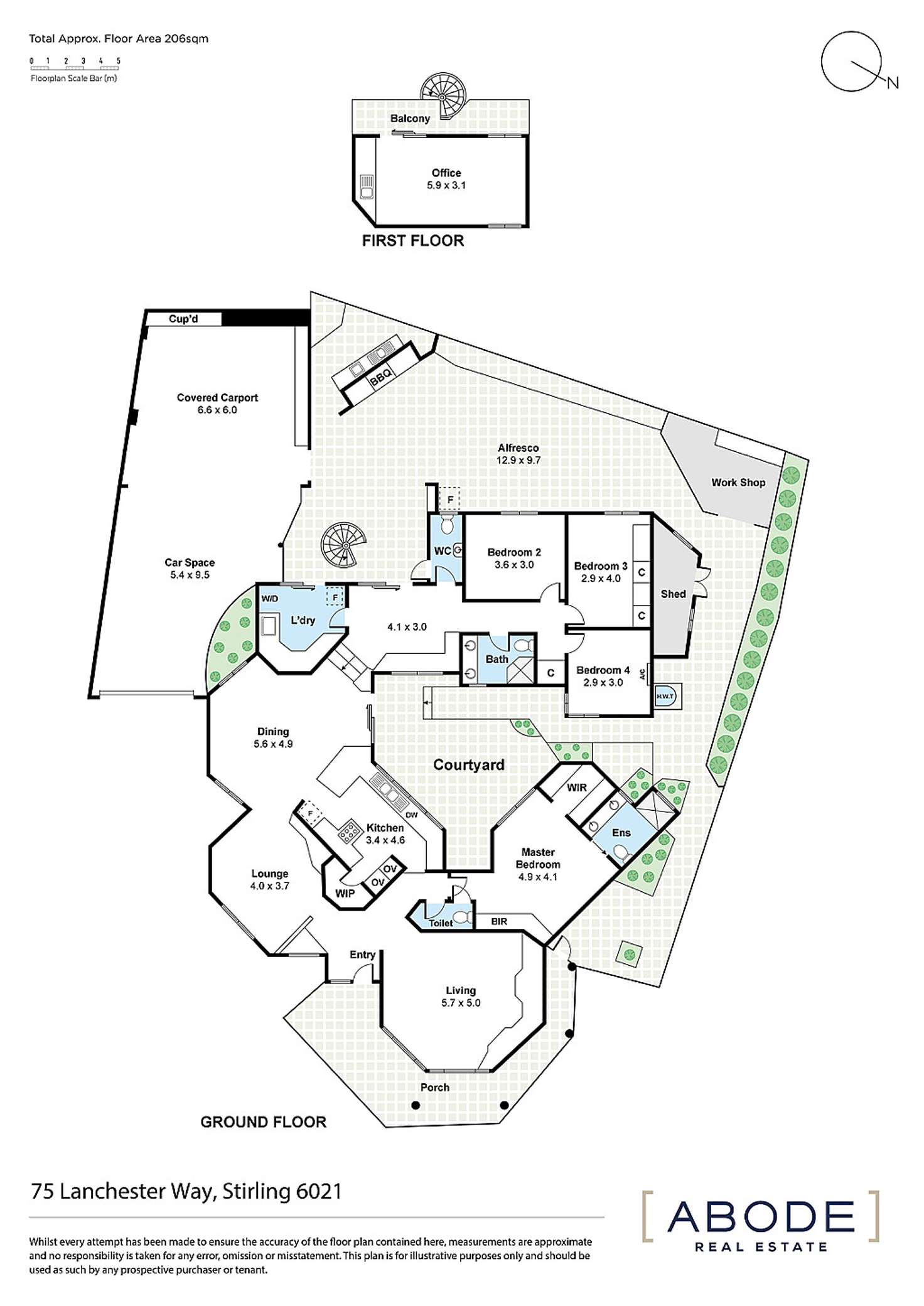 Floorplan of Homely house listing, 75 Lanchester Way, Stirling WA 6021