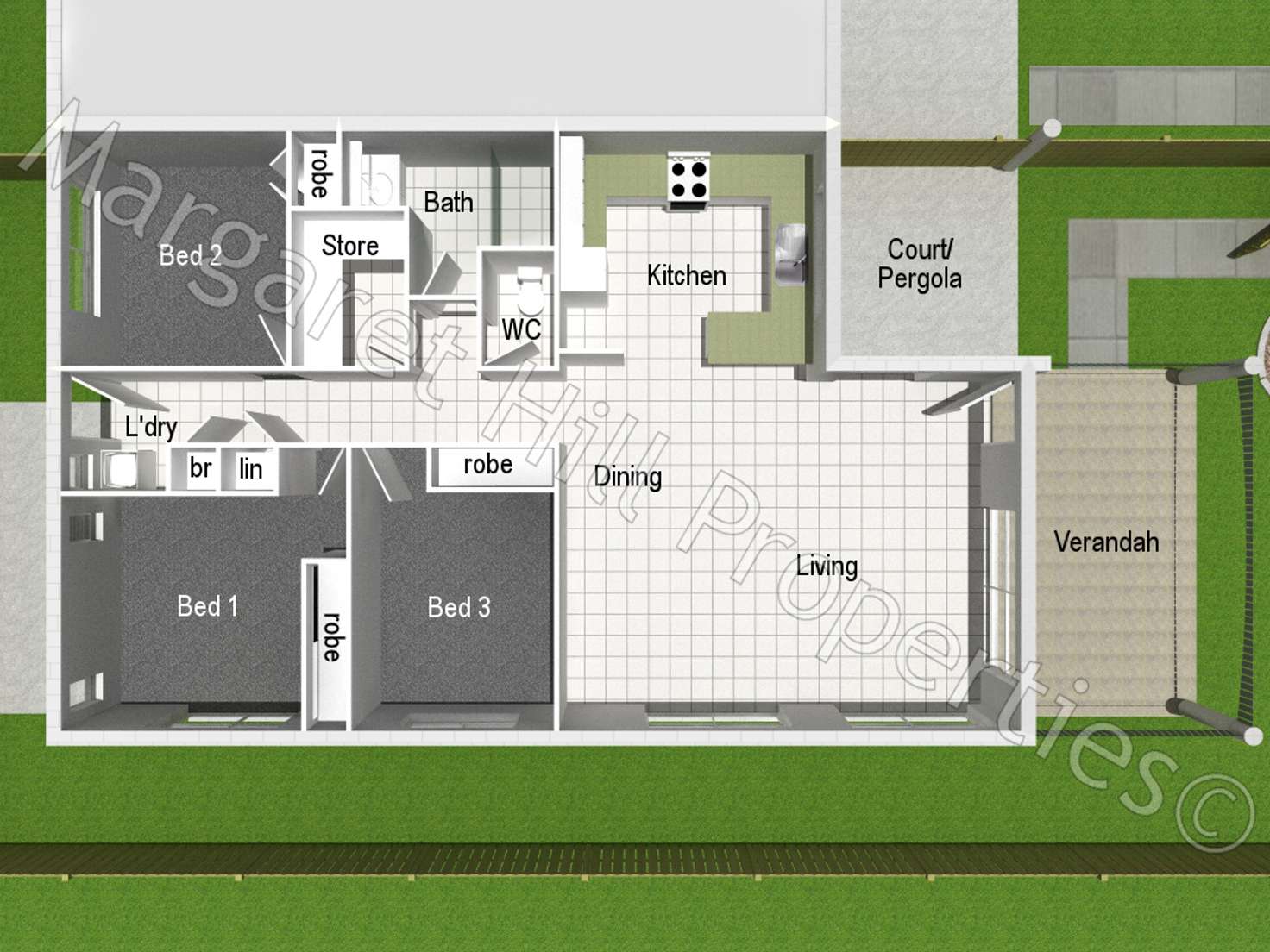 Floorplan of Homely unit listing, 3/170 Bayswater Road, Currajong QLD 4812