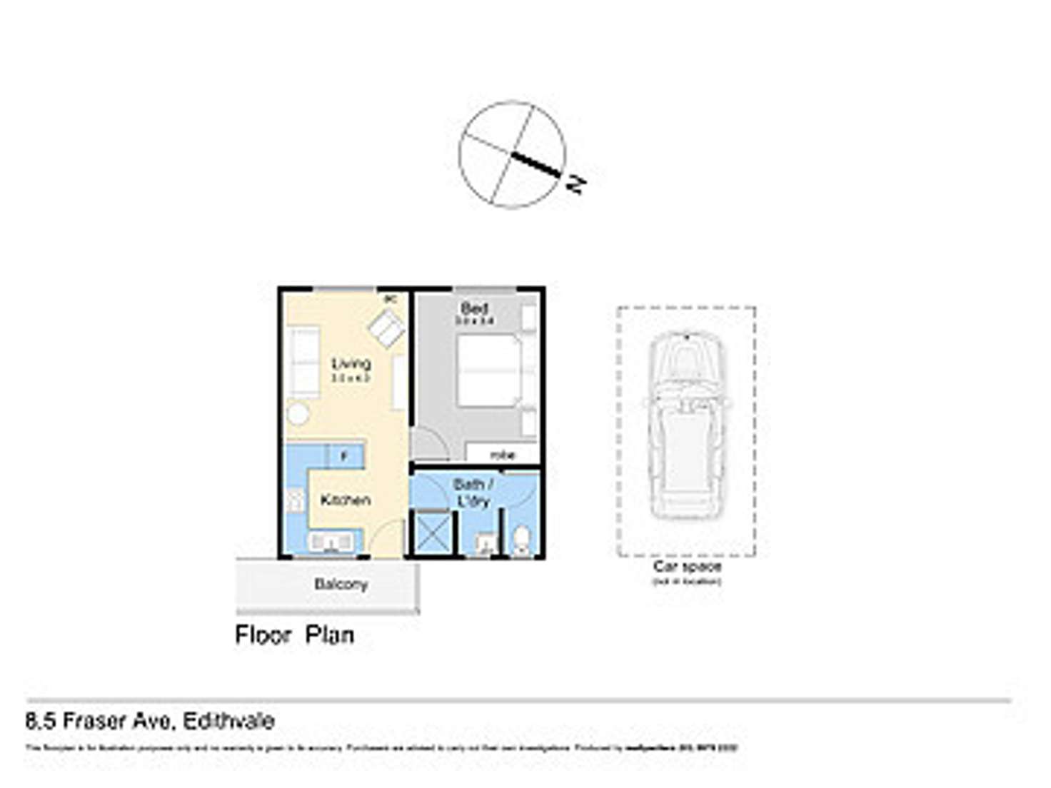 Floorplan of Homely unit listing, 8/5 Fraser Avenue, Edithvale VIC 3196