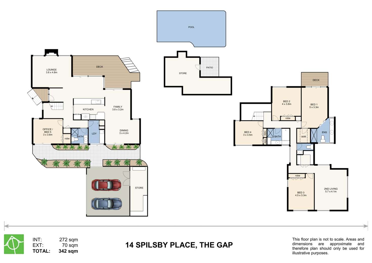 Floorplan of Homely house listing, 14 Spilsby Place, The Gap QLD 4061