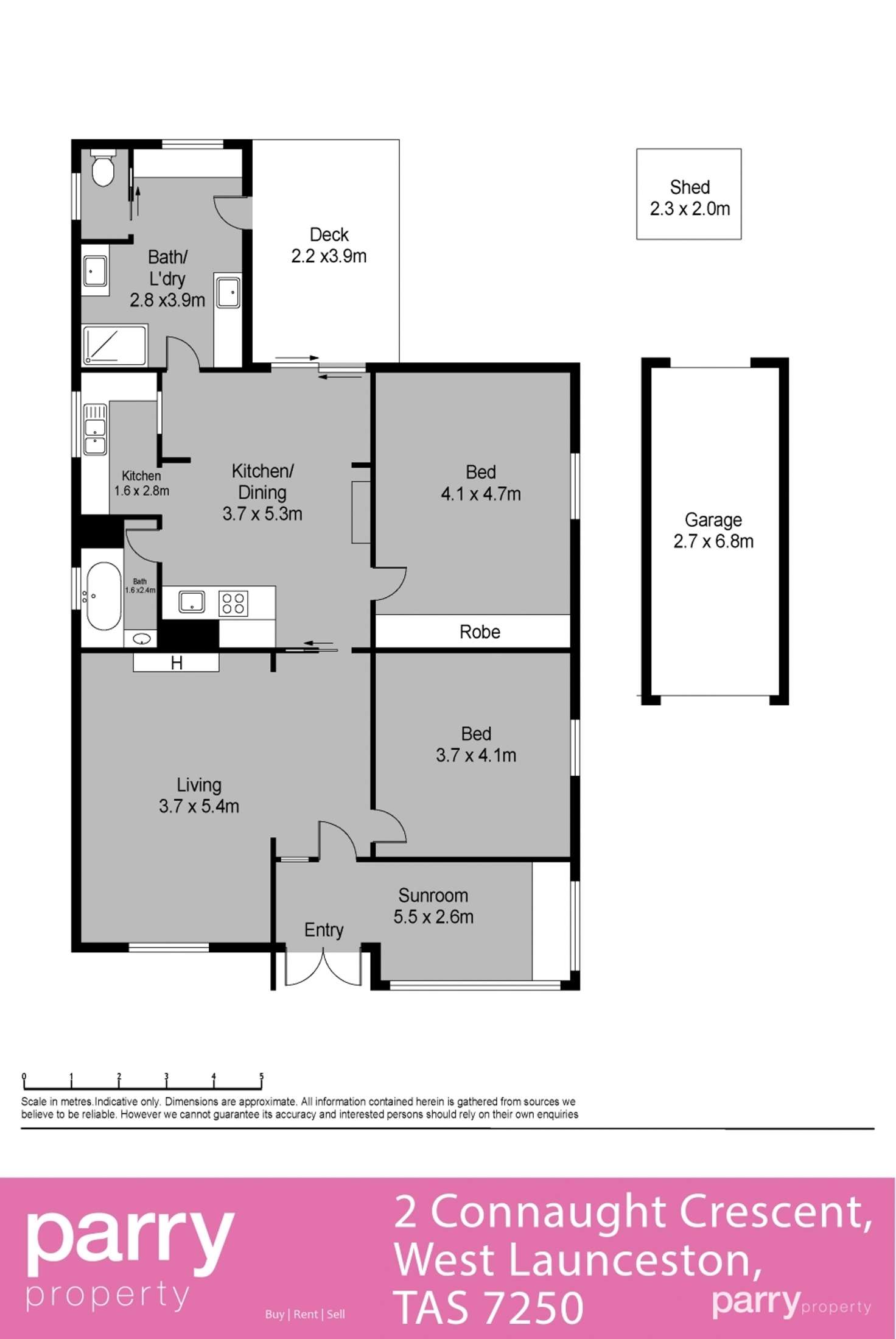 Floorplan of Homely house listing, 2 Connaught Crescent, West Launceston TAS 7250