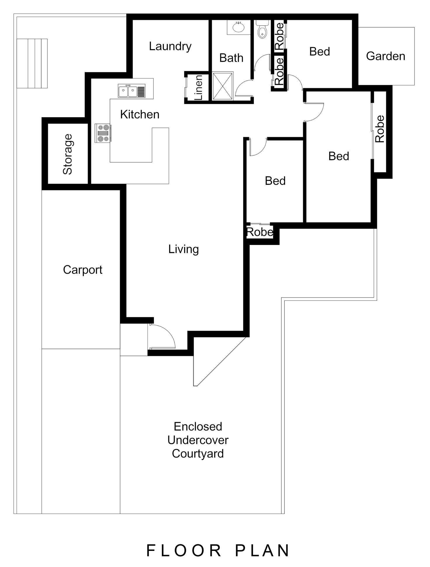 Floorplan of Homely villa listing, 1/6-8 Croesus Street, Morley WA 6062
