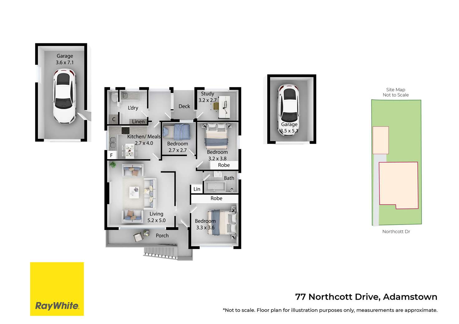 Floorplan of Homely house listing, 77 Northcott Drive, Adamstown NSW 2289