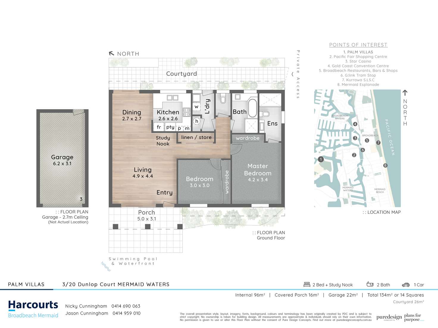 Floorplan of Homely villa listing, 3/20 Dunlop Court, Mermaid Waters QLD 4218