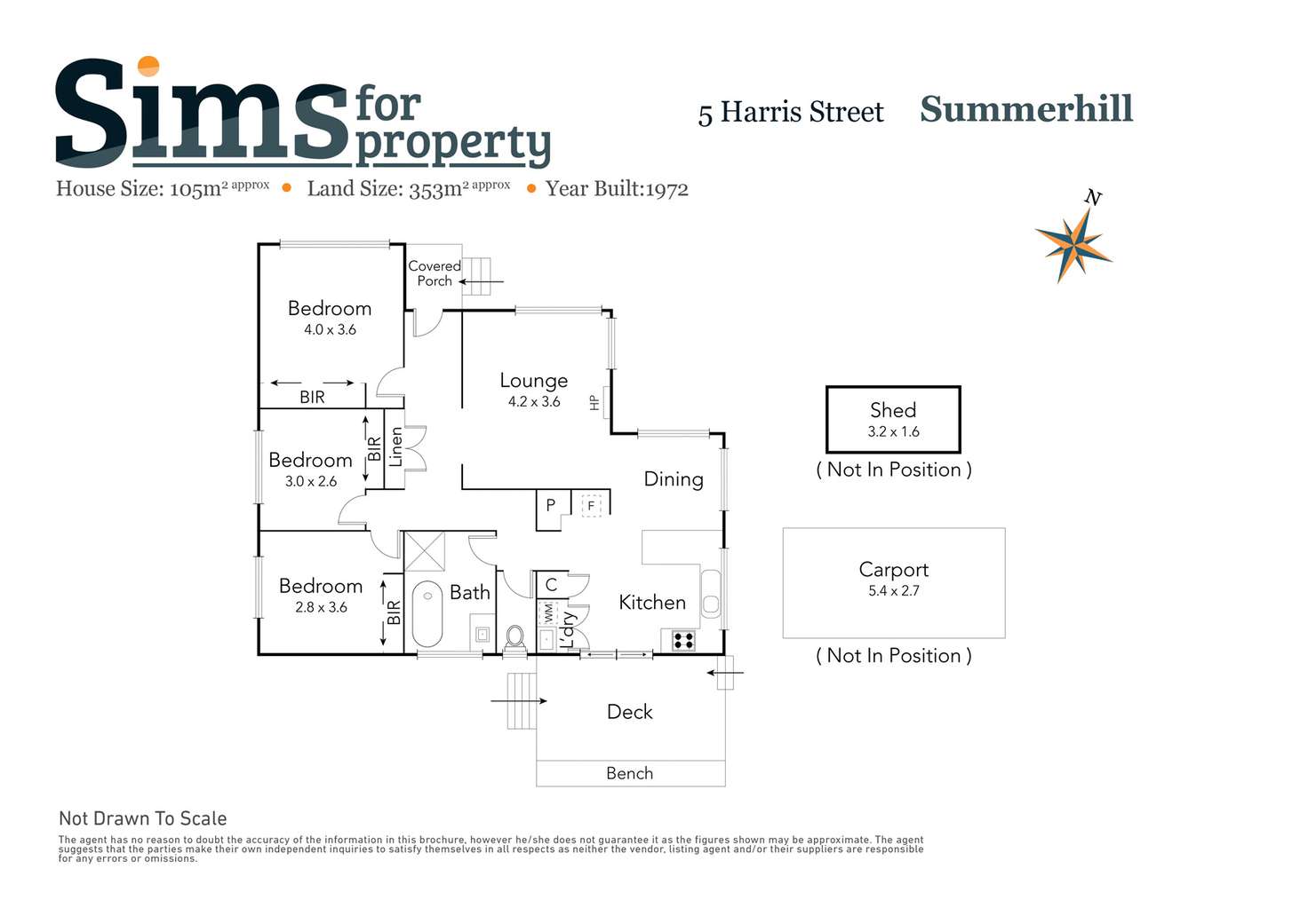 Floorplan of Homely house listing, 5 Harris Street, Summerhill TAS 7250