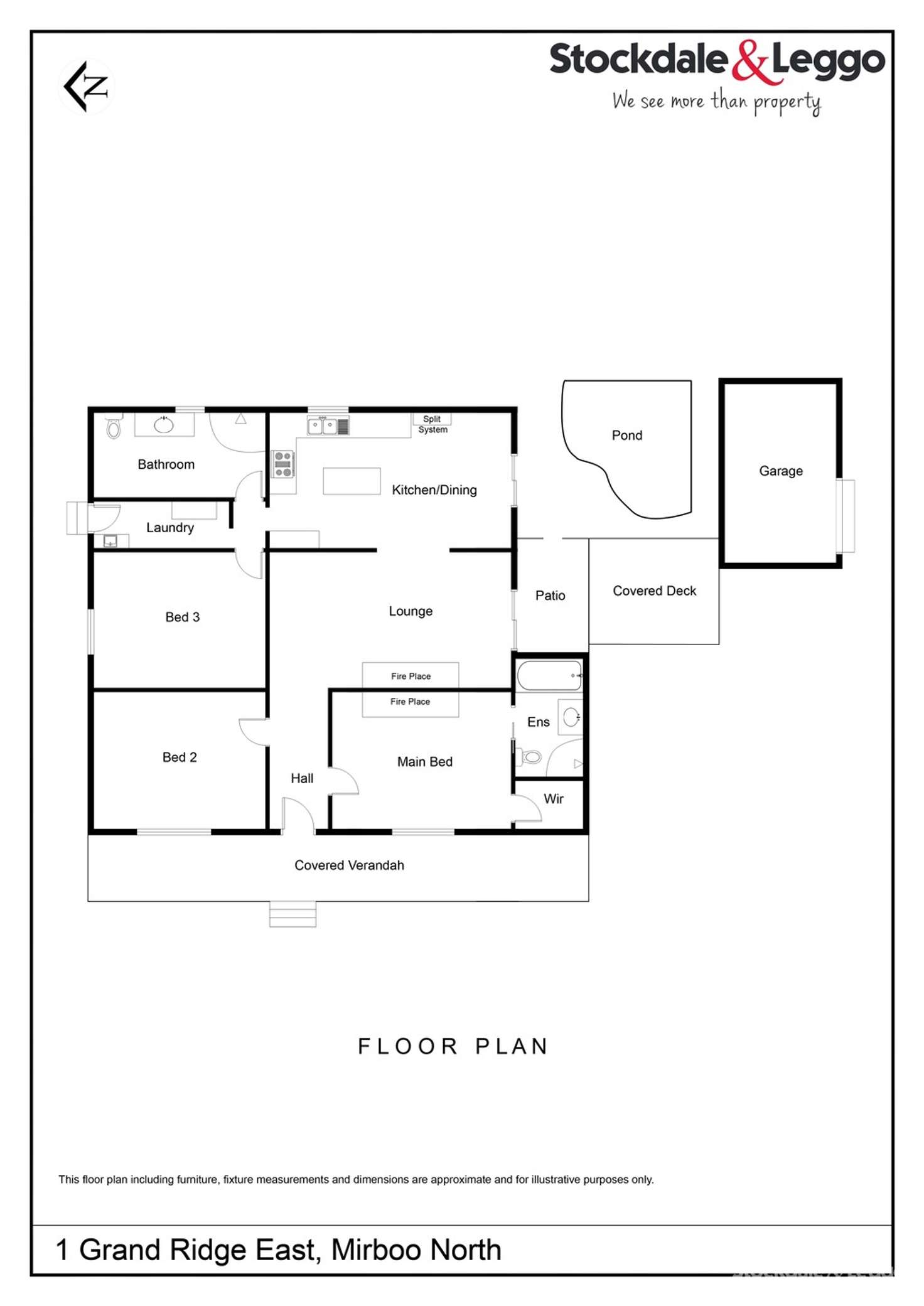 Floorplan of Homely house listing, 1 Grand Ridge East, Mirboo North VIC 3871