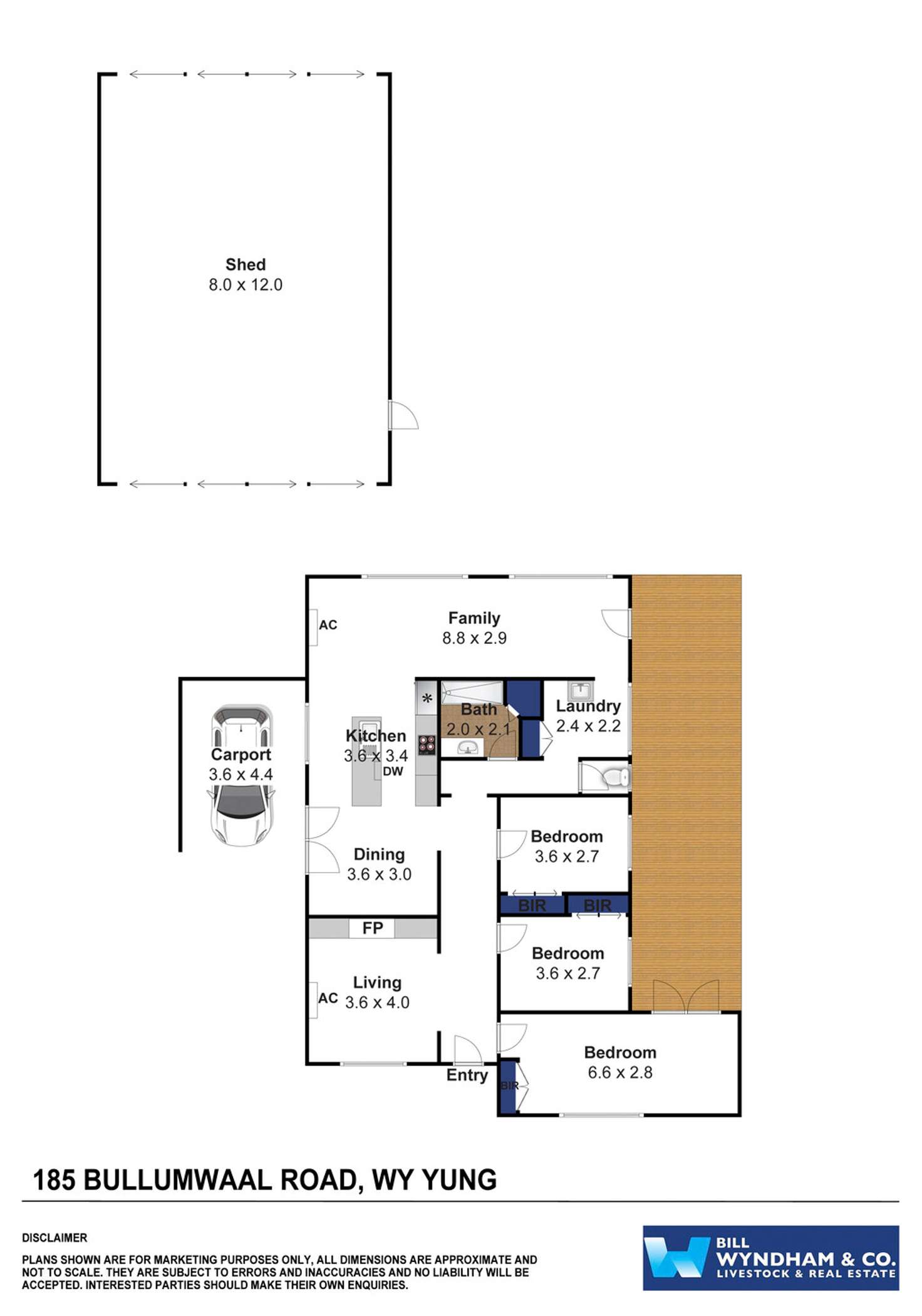Floorplan of Homely house listing, 185 Bullumwaal Road, Wy Yung VIC 3875