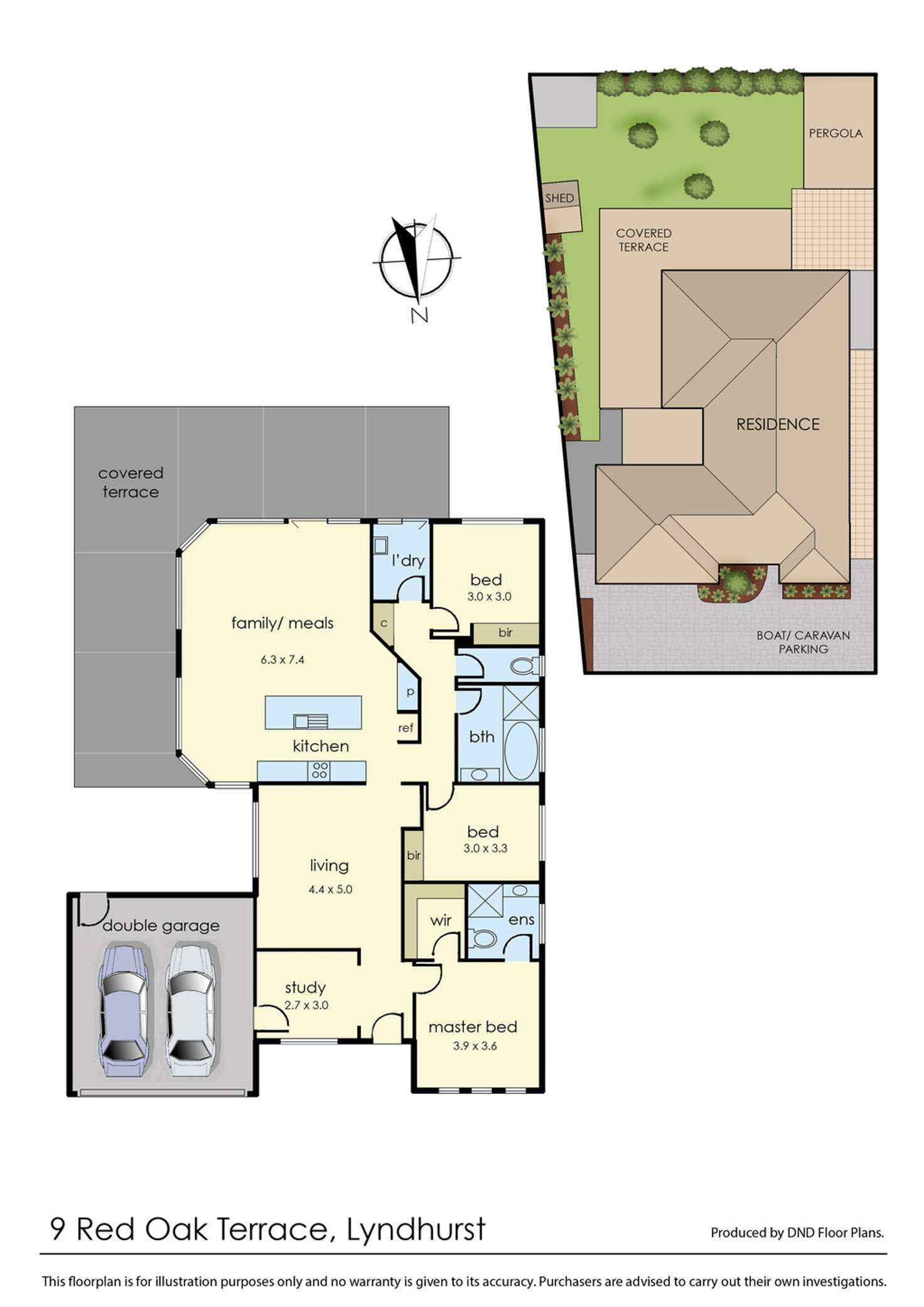 Floorplan of Homely house listing, 9 Red Oak Terrace, Lyndhurst VIC 3975