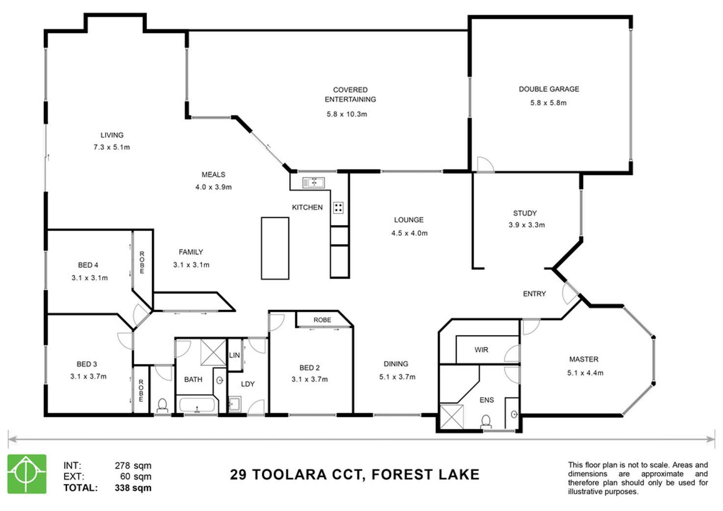 Floorplan of Homely house listing, 29 Toolara Circuit, Forest Lake QLD 4078