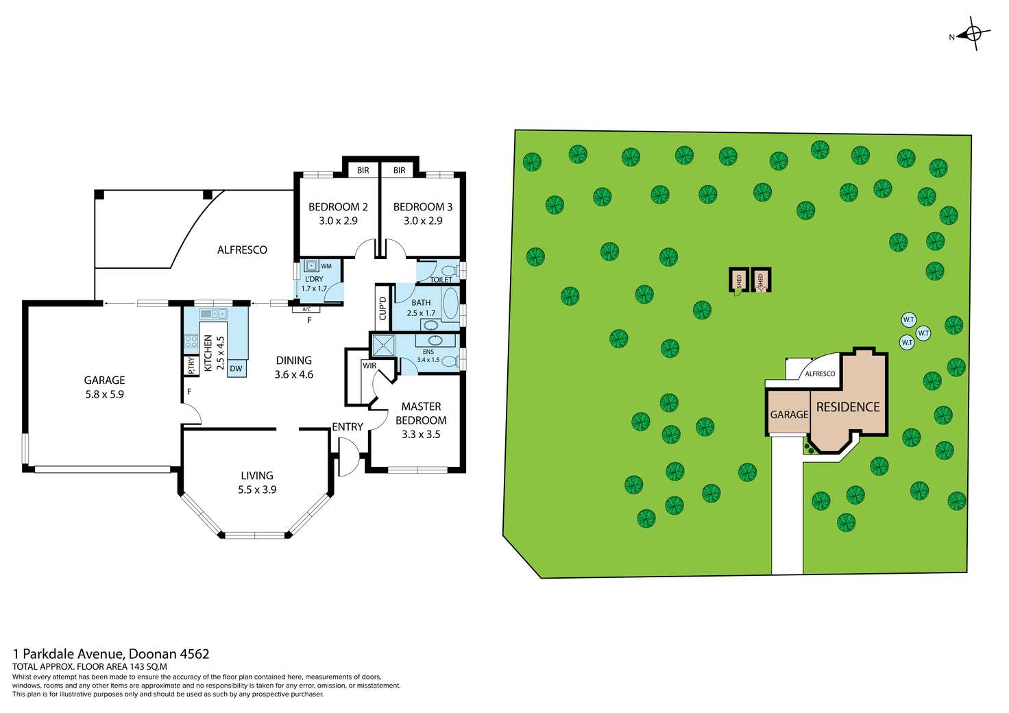 Floorplan of Homely acreageSemiRural listing, 1 PARKDALE AVENUE, Doonan QLD 4562