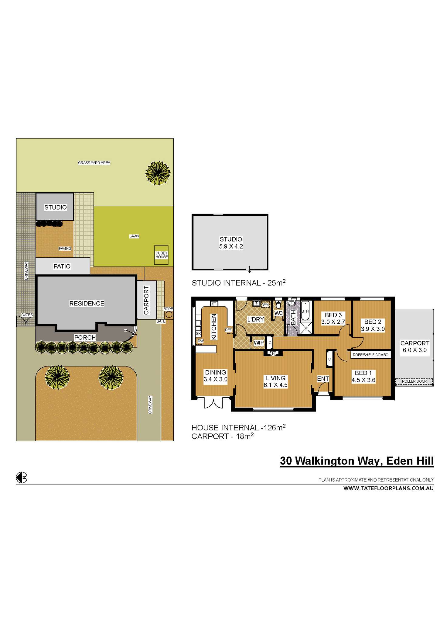 Floorplan of Homely house listing, 30 Walkington Way, Eden Hill WA 6054