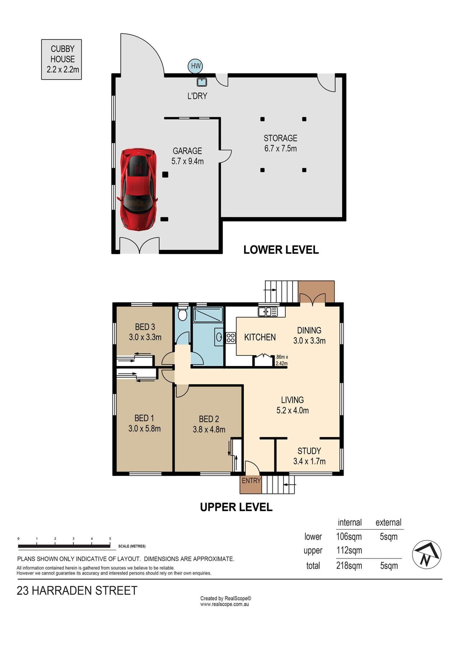Floorplan of Homely house listing, 23 Harraden Street, Oxley QLD 4075