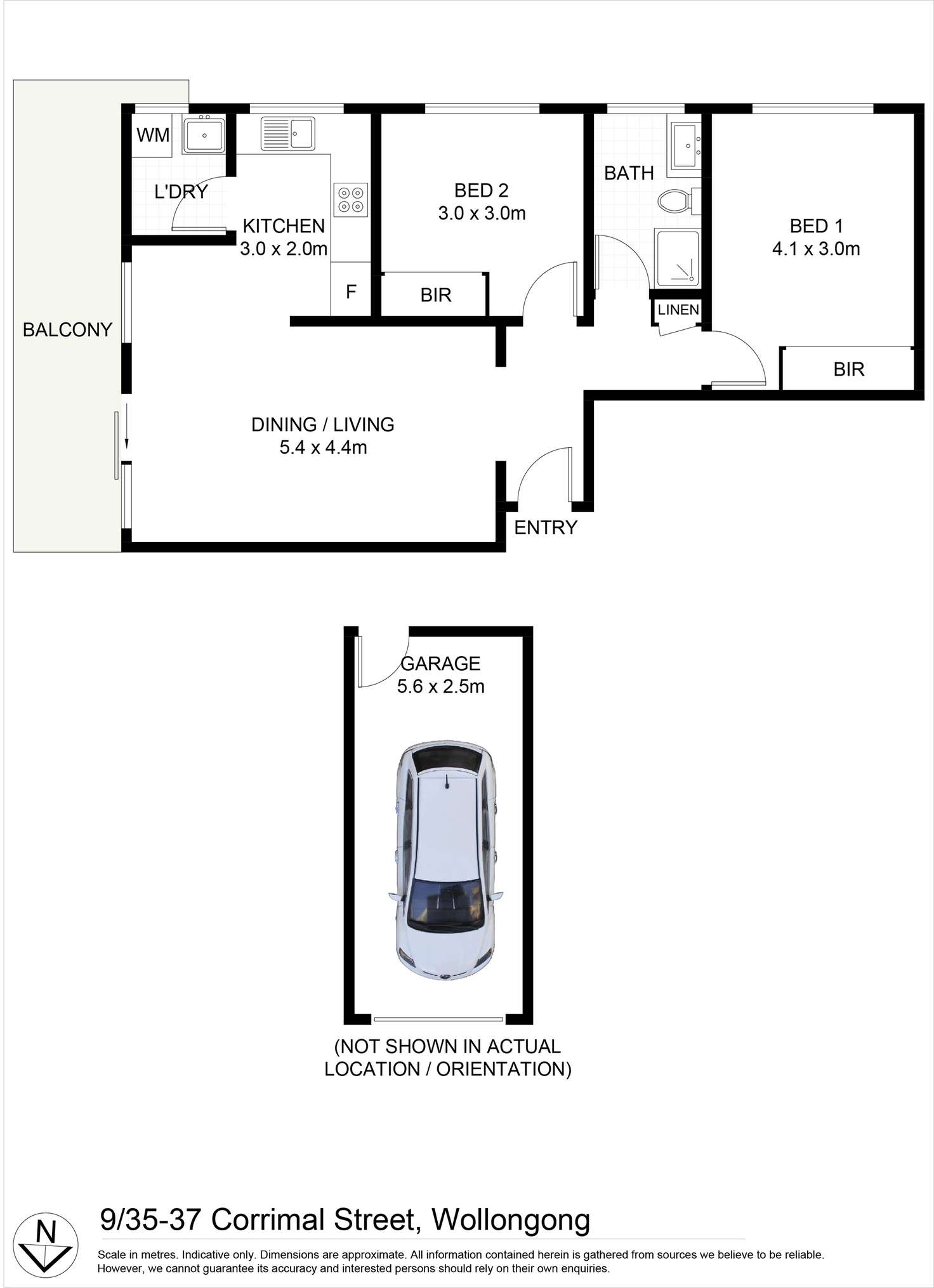 Floorplan of Homely apartment listing, 9/35-37 Corrimal Street, Wollongong NSW 2500