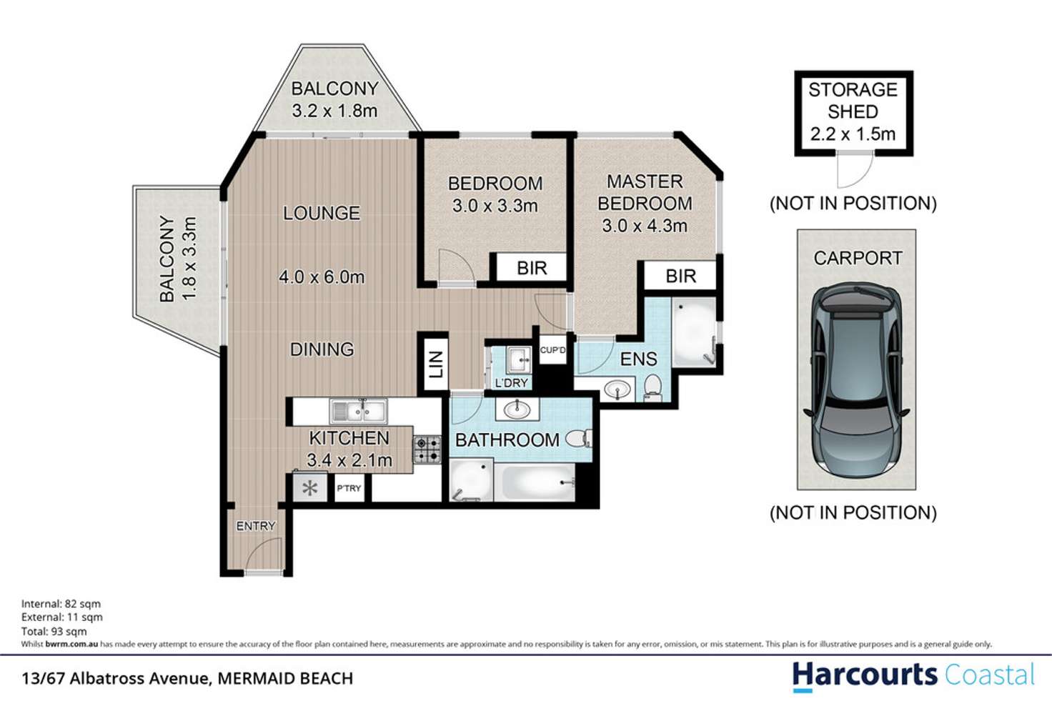 Floorplan of Homely apartment listing, 13/67-71 Albatross Avenue, Mermaid Beach QLD 4218