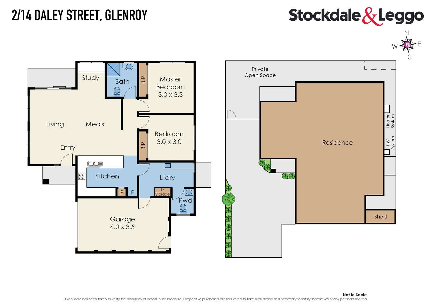 Floorplan of Homely unit listing, 2/14 Daley Street, Glenroy VIC 3046