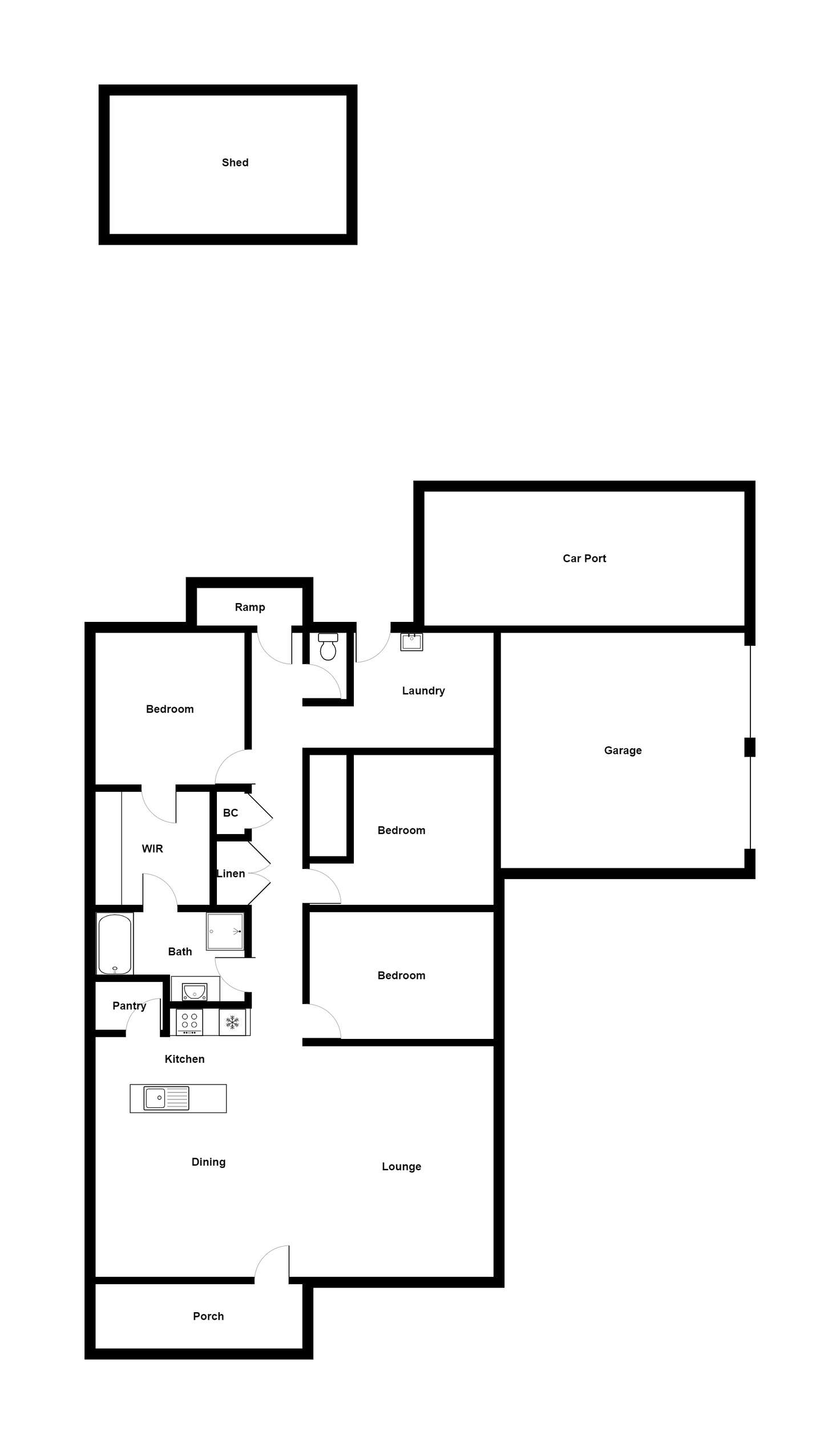 Floorplan of Homely house listing, 2 Howitson Drive, Balgal Beach QLD 4816