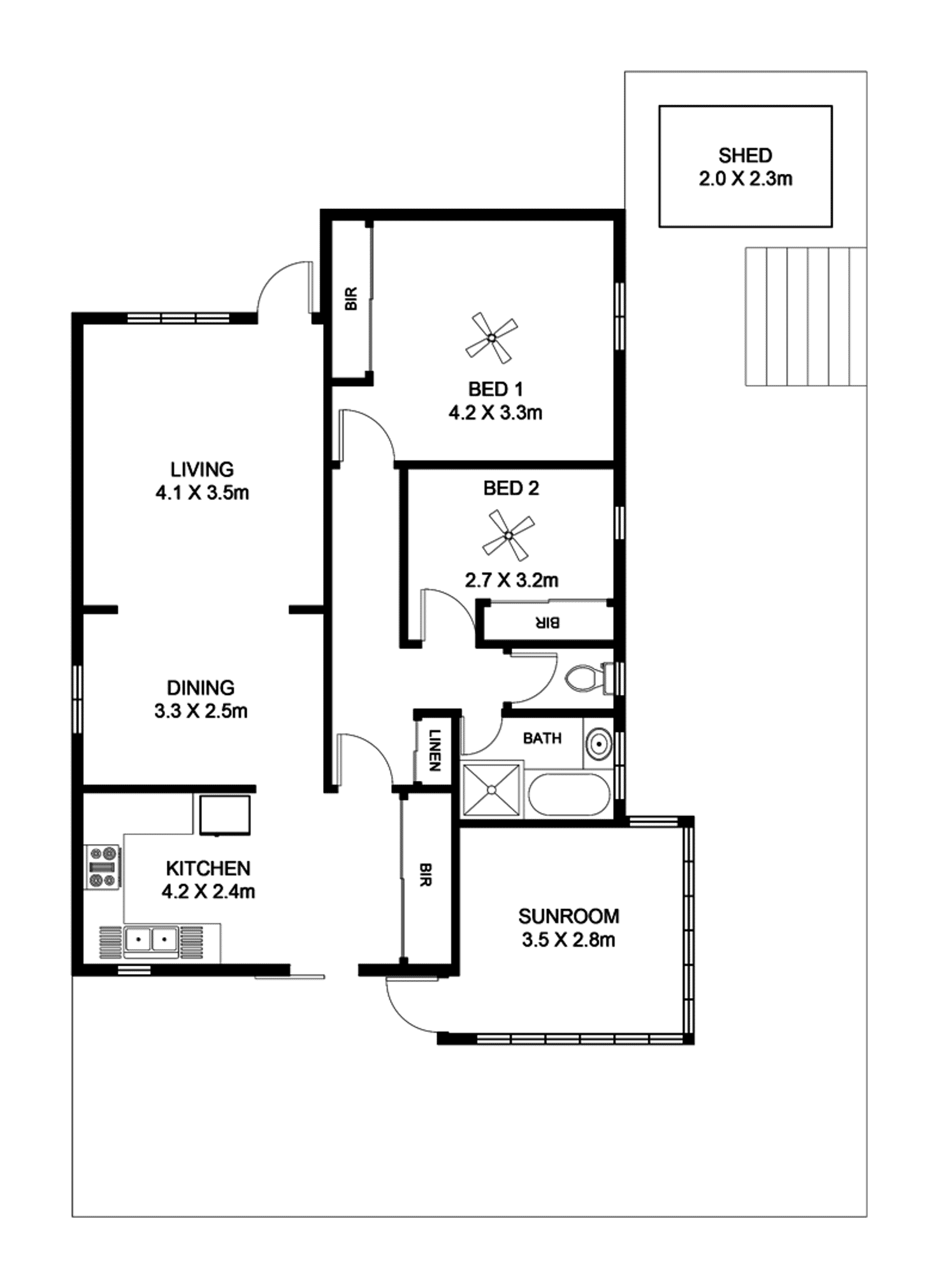 Floorplan of Homely unit listing, 5/28 Elston Street, Brooklyn Park SA 5032