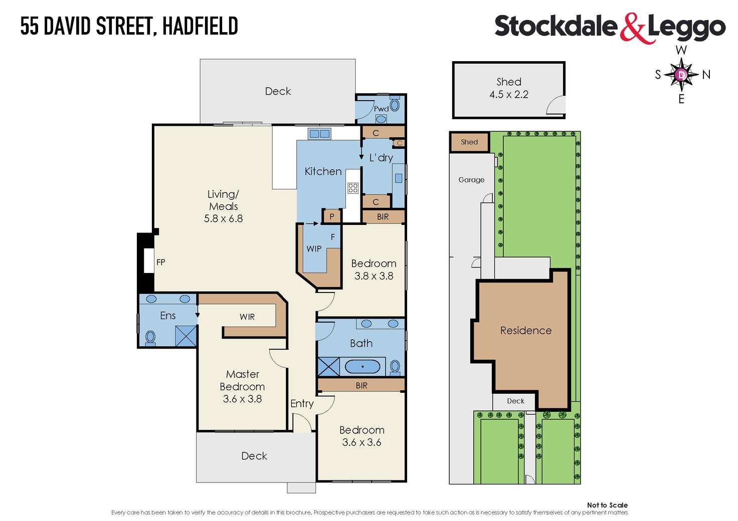 Floorplan of Homely house listing, 55 David Street, Hadfield VIC 3046