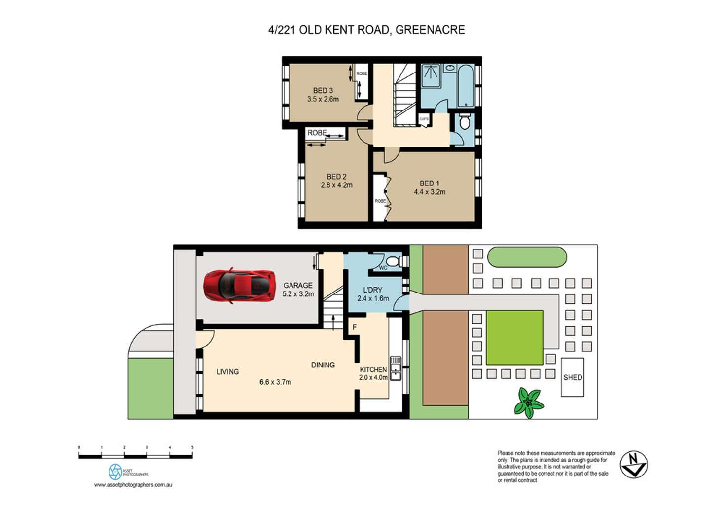 Floorplan of Homely townhouse listing, 4/221 Old Kent Road, Greenacre NSW 2190