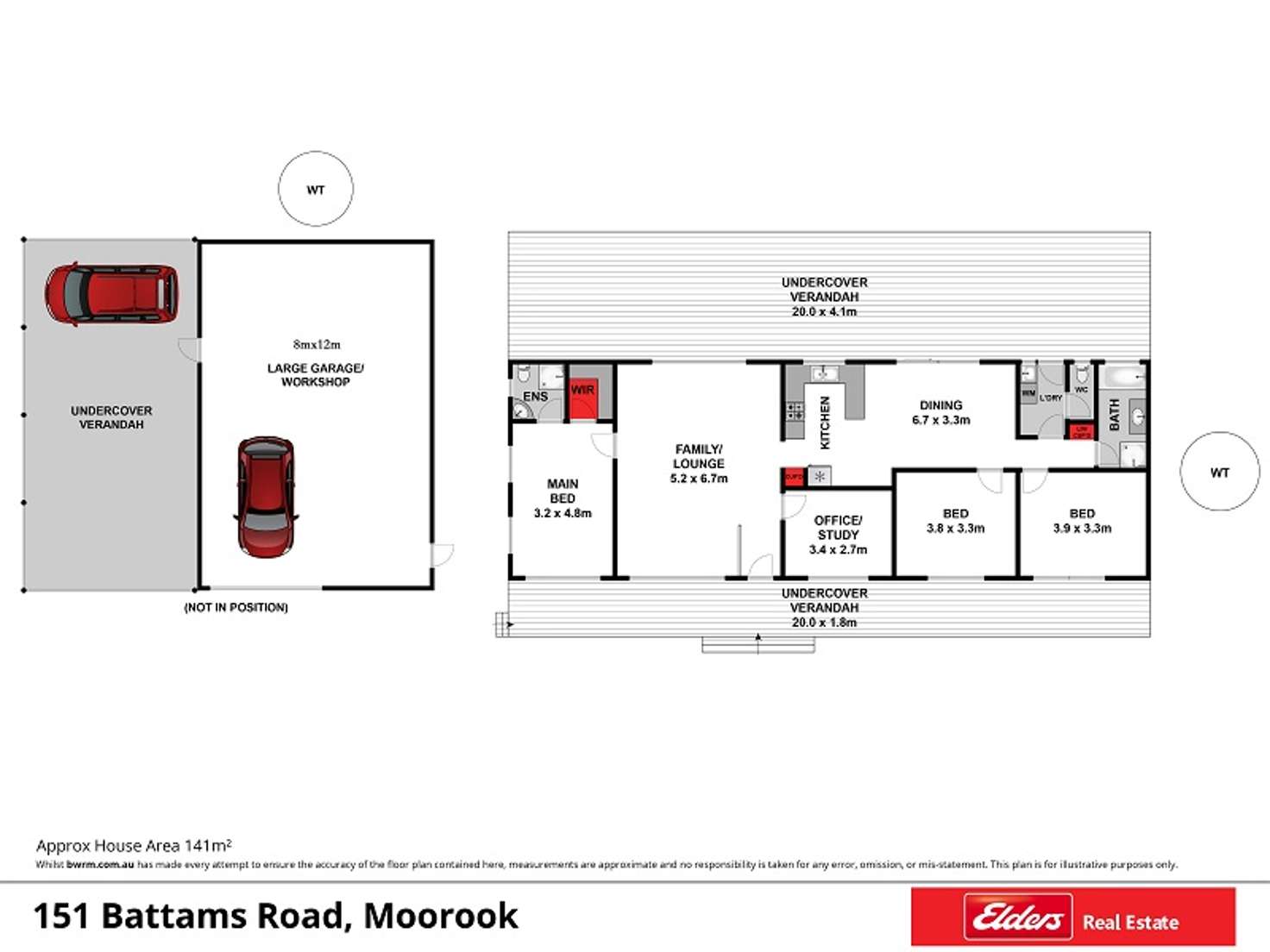 Floorplan of Homely house listing, 151 Battams Road, Moorook SA 5332