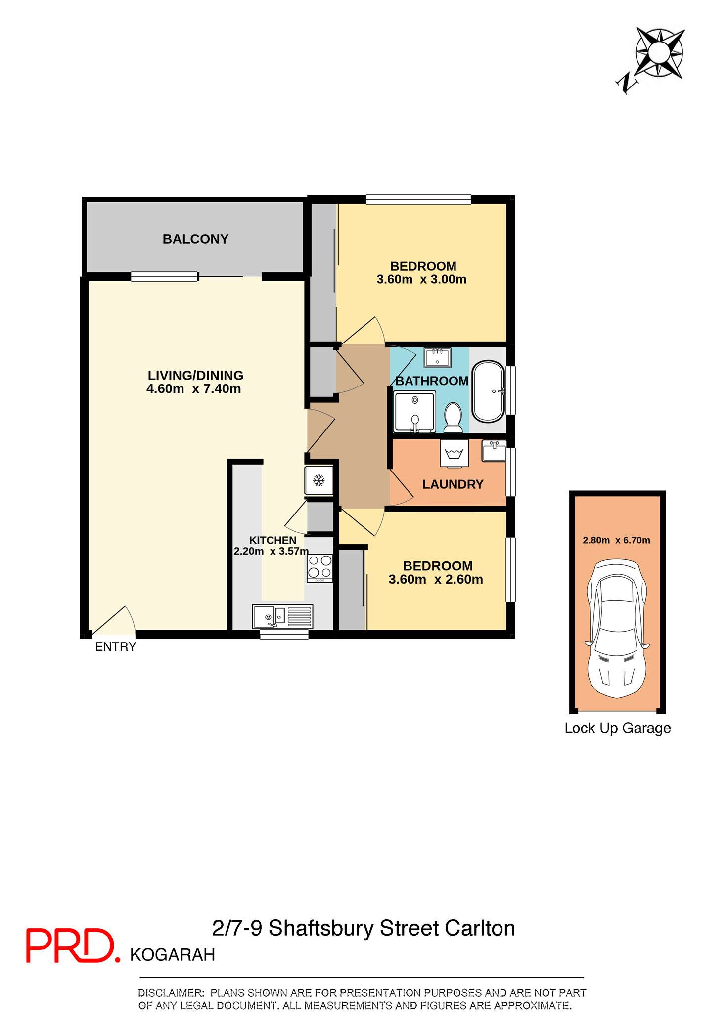 Floorplan of Homely unit listing, 2/7-9 Shaftesbury Street, Carlton NSW 2218