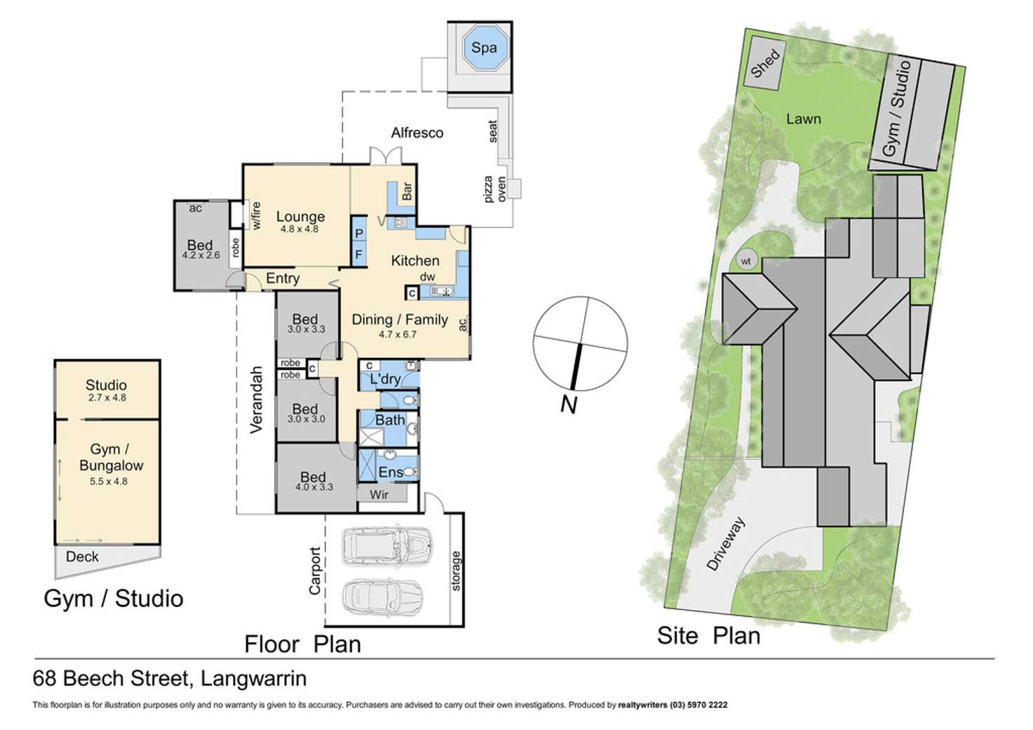 Floorplan of Homely house listing, 68 Beech Street, Langwarrin VIC 3910