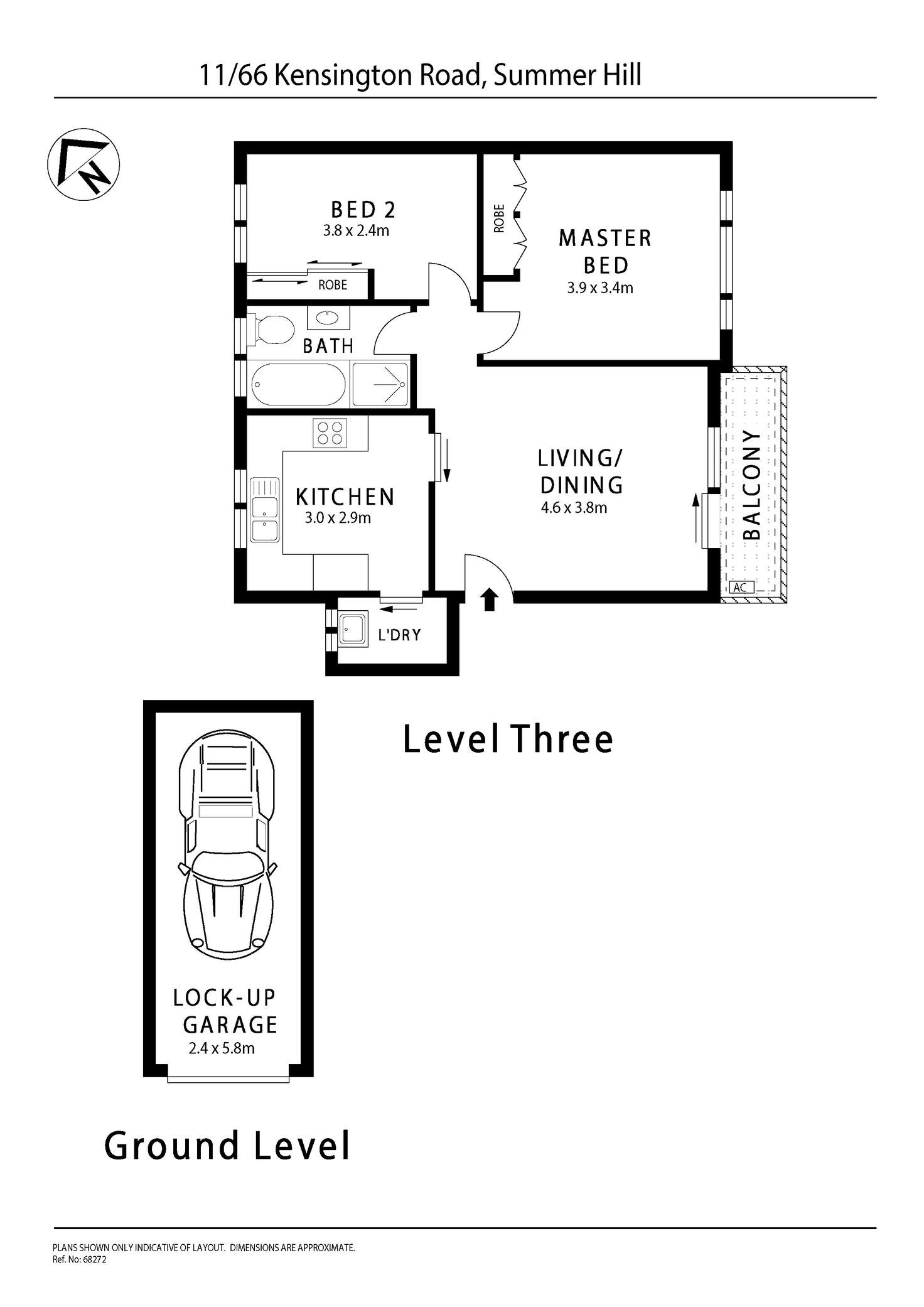 Floorplan of Homely apartment listing, 11/66 Kensington Road, Summer Hill NSW 2130