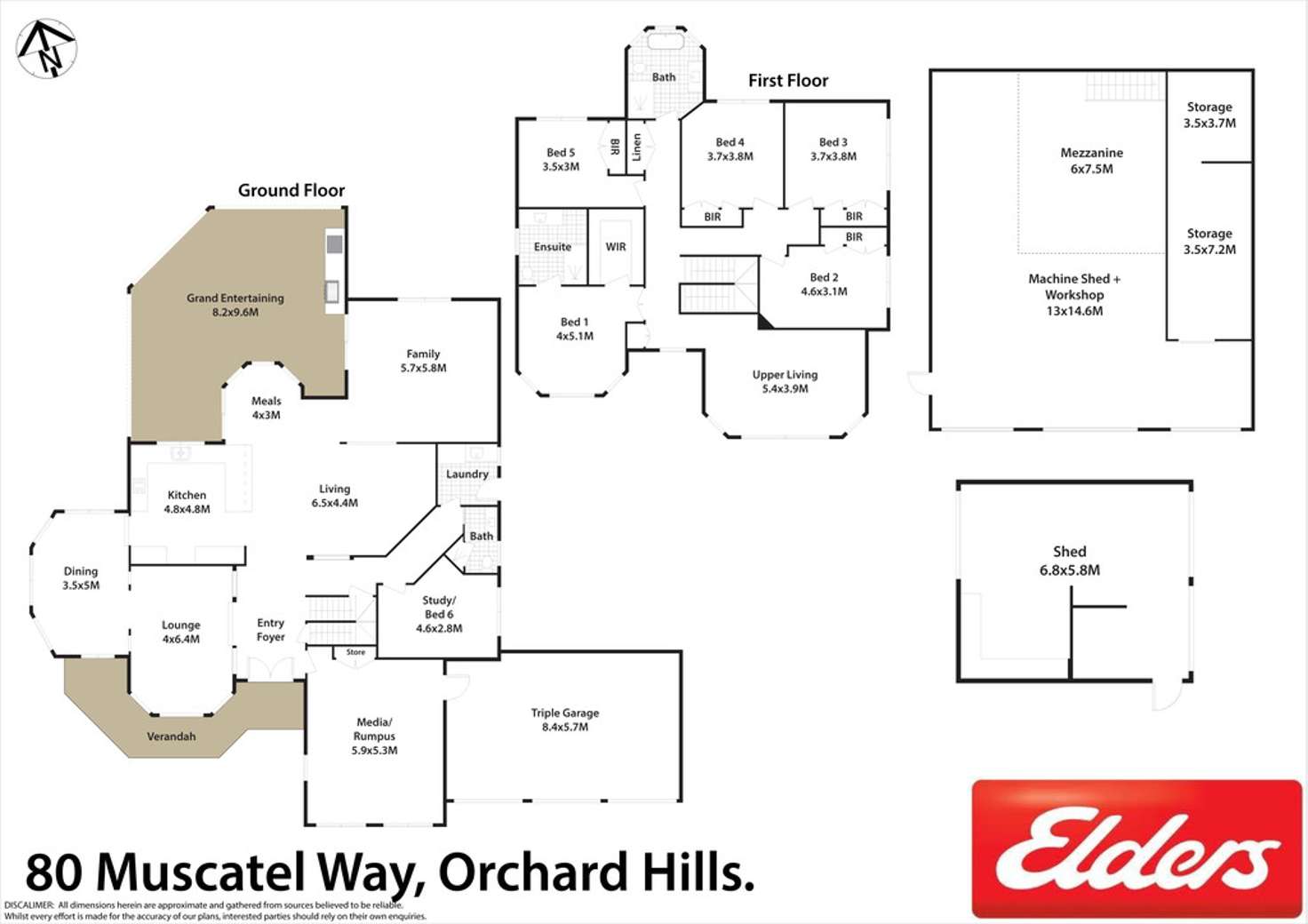 Floorplan of Homely house listing, 80 Muscatel Way, Orchard Hills NSW 2748