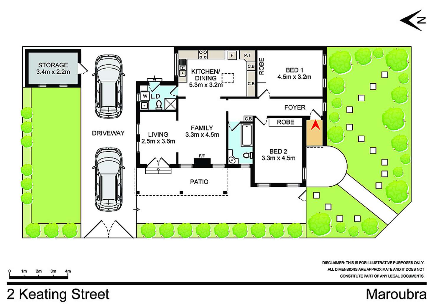 Floorplan of Homely other listing, 2 Keating Street, Maroubra NSW 2035