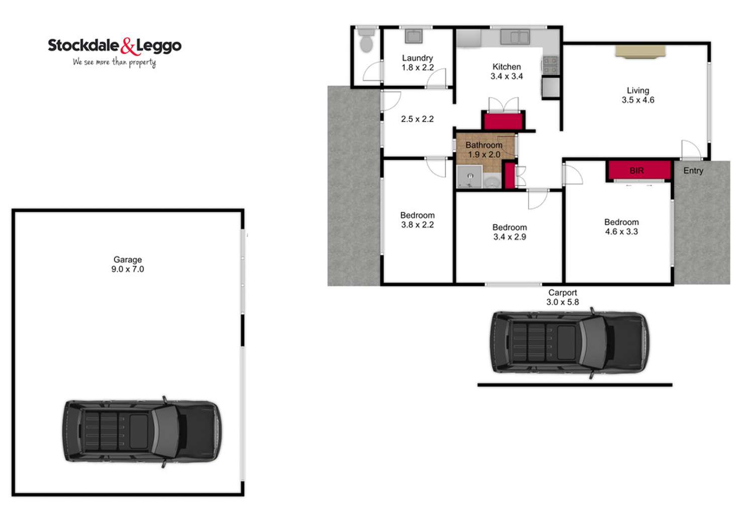 Floorplan of Homely house listing, 3 Simpson Court, Traralgon VIC 3844