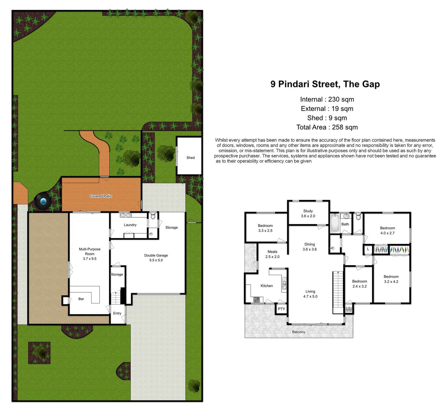 Floorplan of Homely house listing, 9 Pindari Street, The Gap QLD 4061