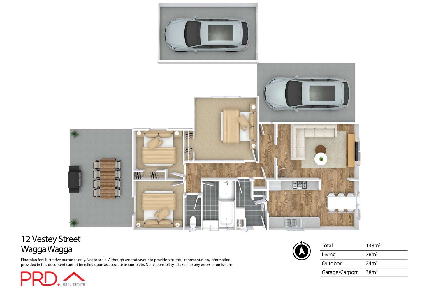 Floorplan of Homely house listing, 12 Vestey Street, Wagga Wagga NSW 2650