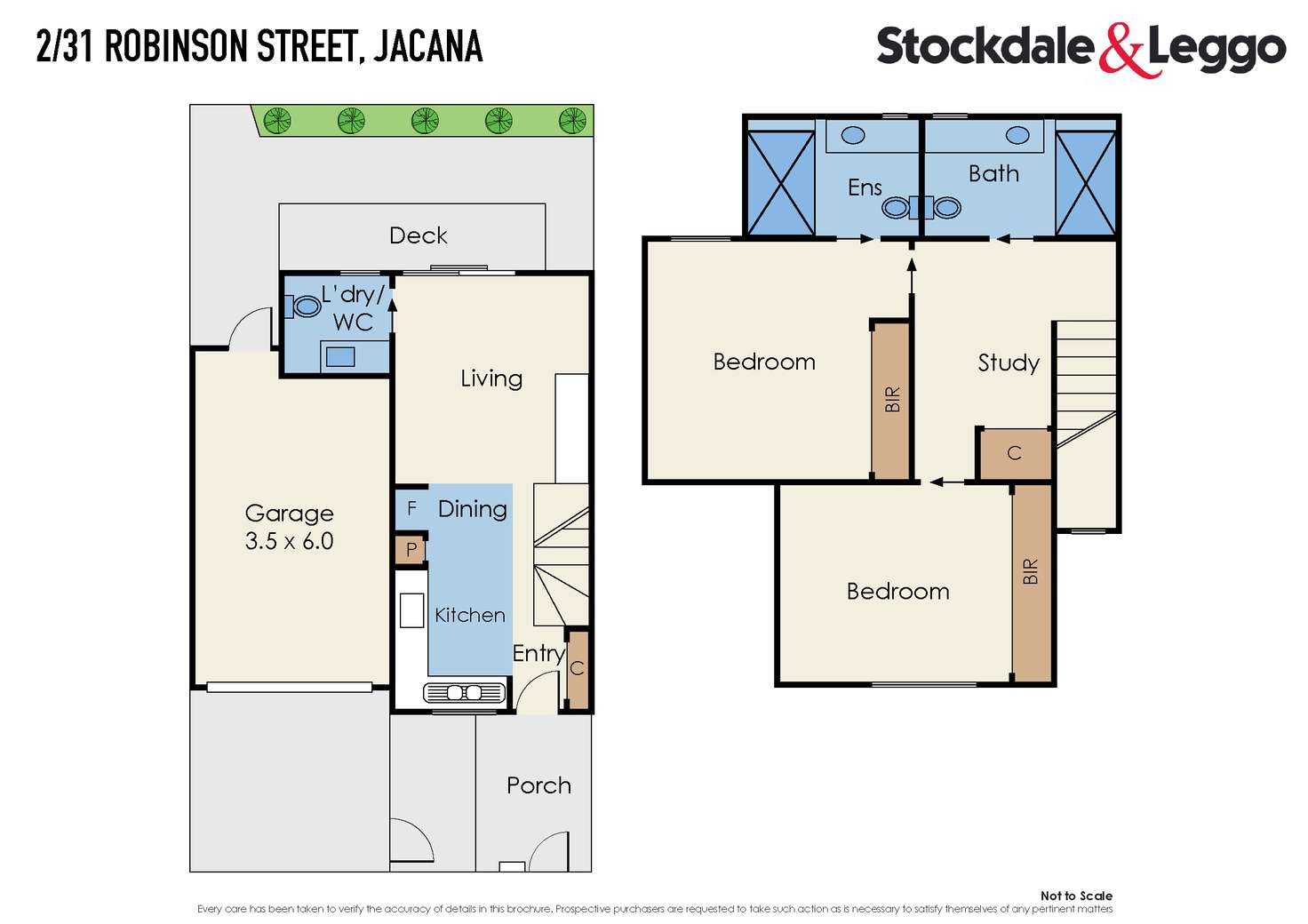 Floorplan of Homely townhouse listing, 2/31 Robinson Street, Jacana VIC 3047