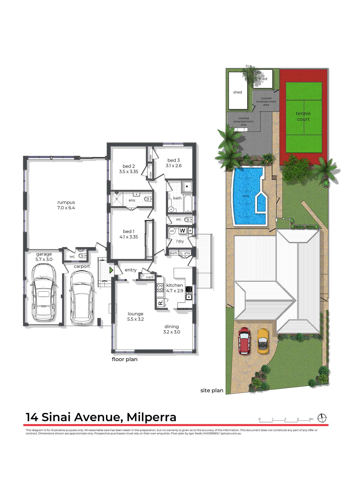 Floorplan of Homely house listing, 14 Sinai Avenue, Milperra NSW 2214