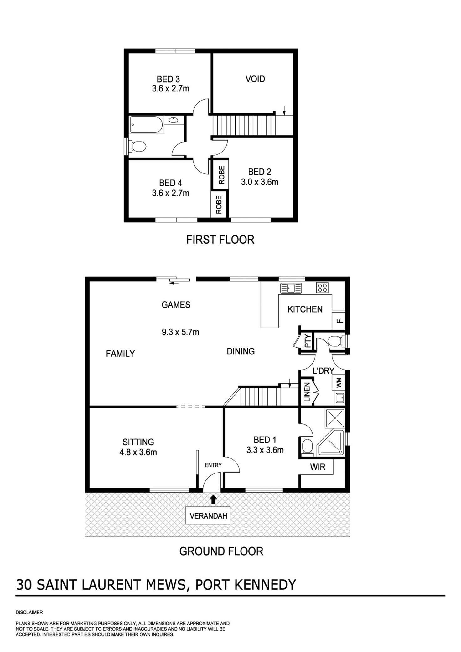 Floorplan of Homely house listing, 30 St Laurent Mews, Port Kennedy WA 6172