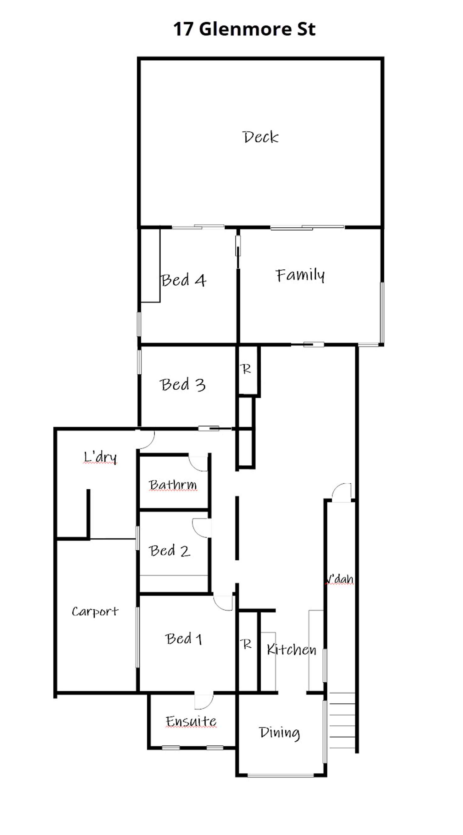 Floorplan of Homely house listing, 17 Glenmore Street, The Gap QLD 4061