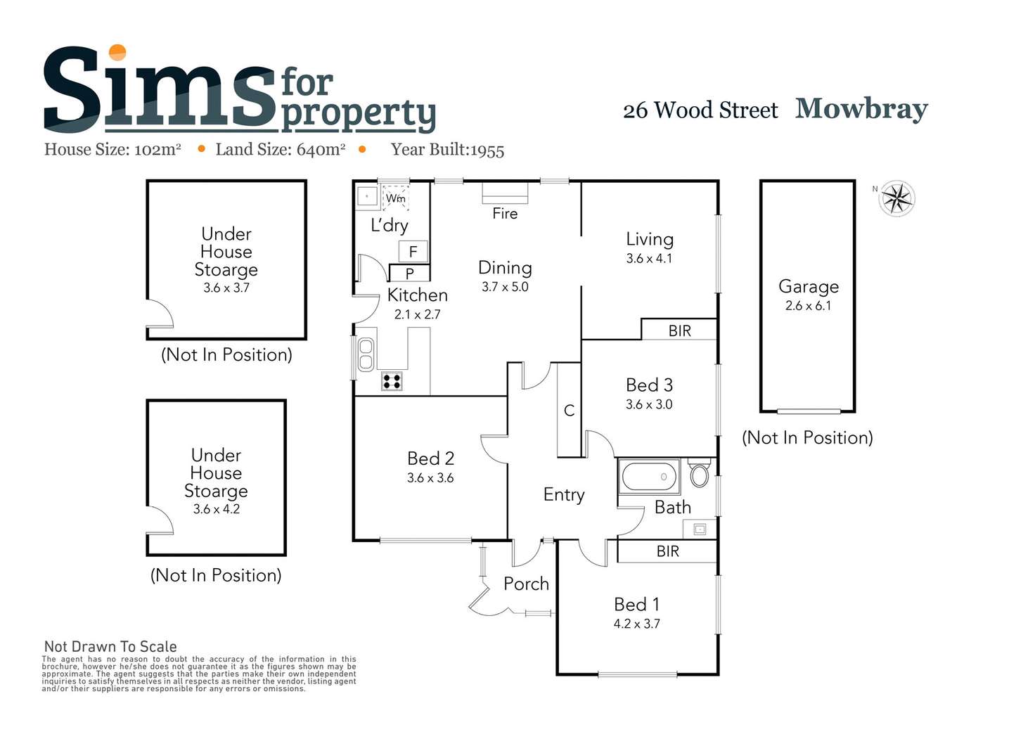 Floorplan of Homely house listing, 26 Wood Street, Mowbray TAS 7248