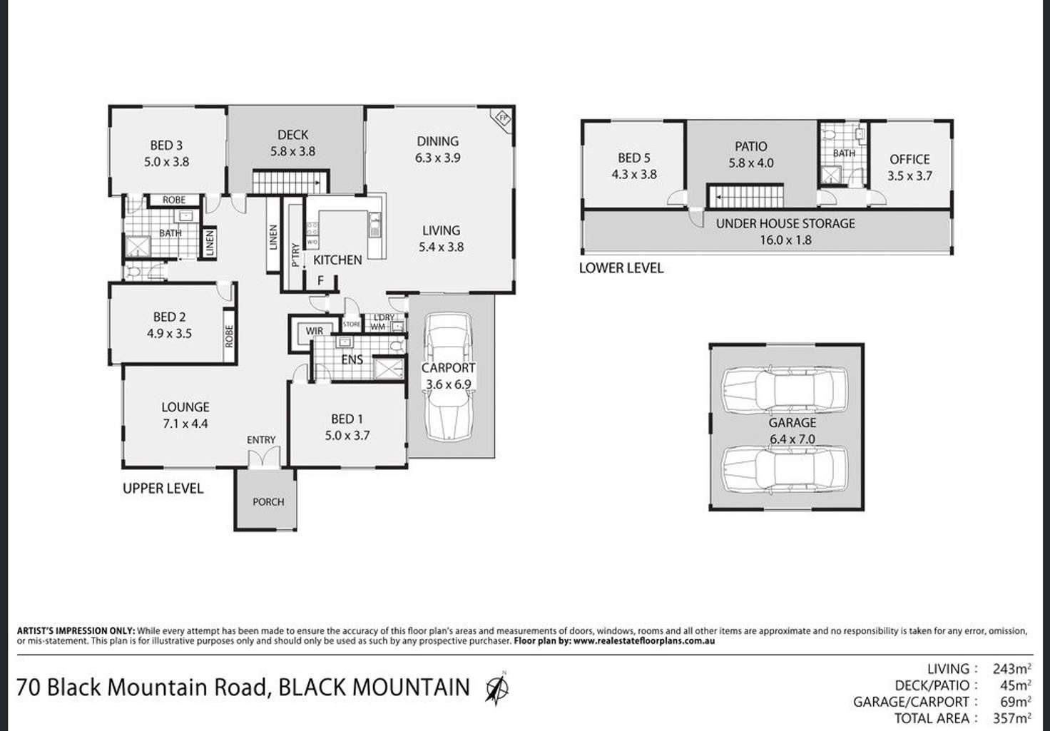 Floorplan of Homely house listing, 70 Black Mountain Road, Black Mountain QLD 4563