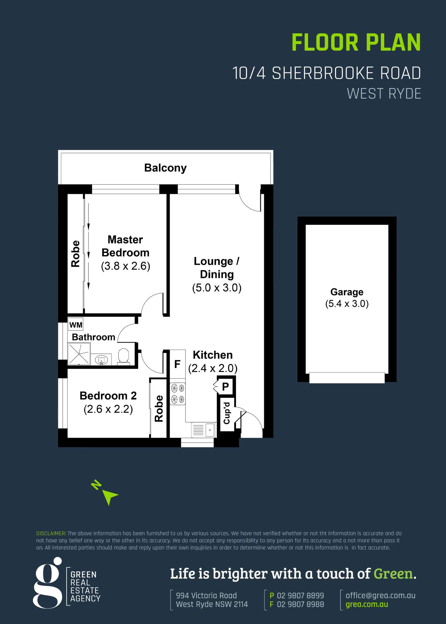 Floorplan of Homely apartment listing, 10/4 Sherbrooke Road, West Ryde NSW 2114