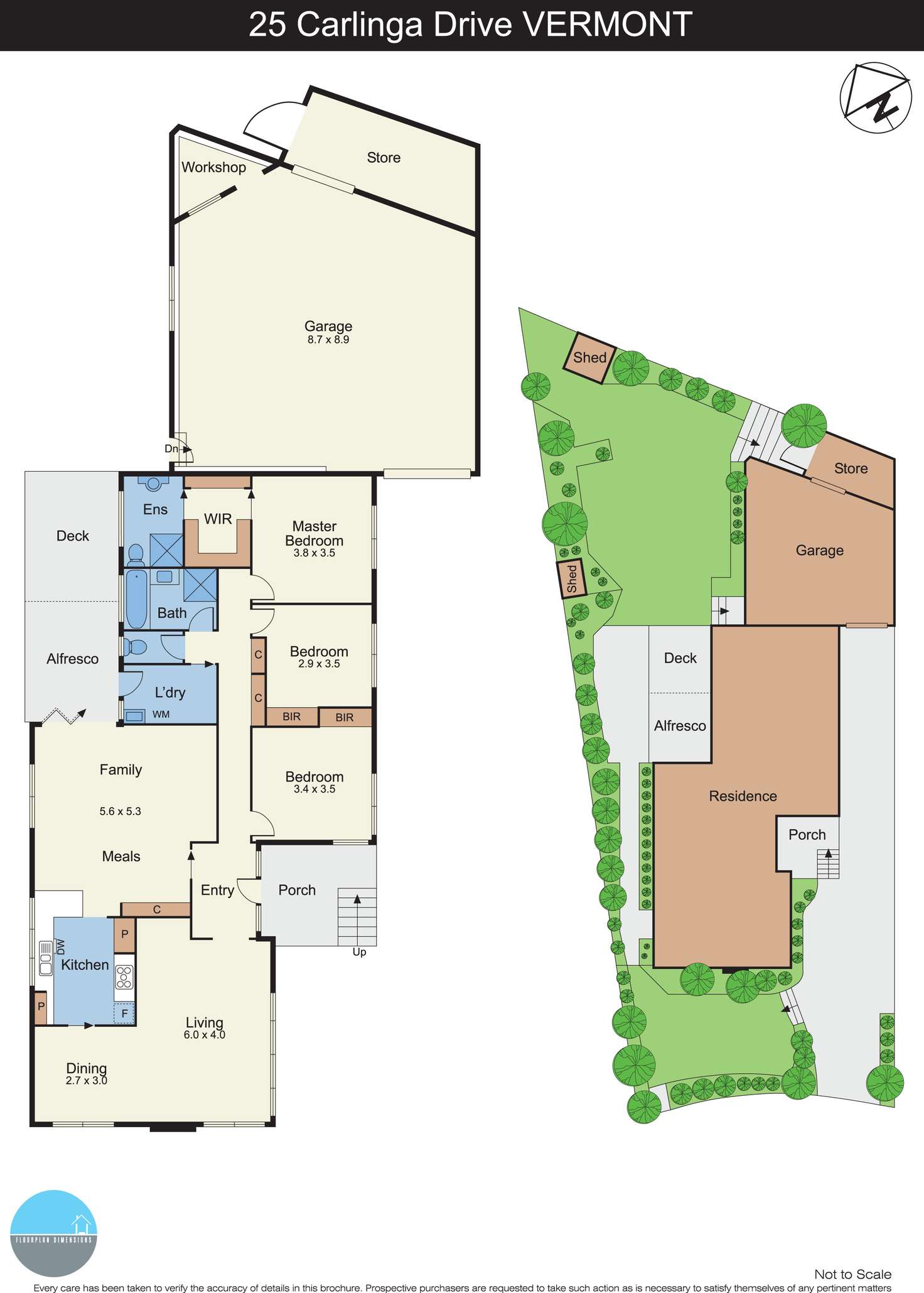 Floorplan of Homely house listing, 25 Carlinga Drive, Vermont VIC 3133