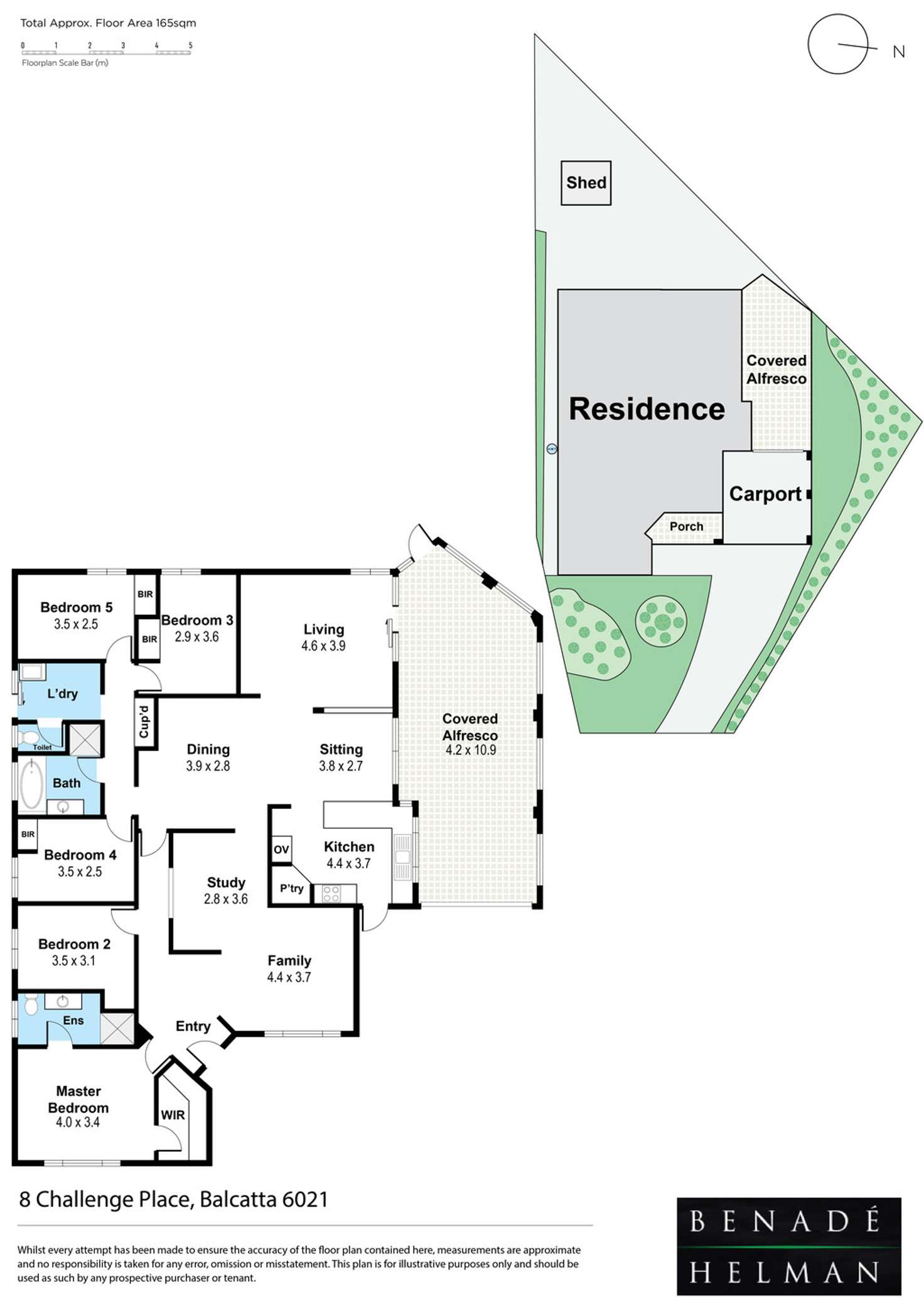Floorplan of Homely house listing, 8 Challenge Place, Balcatta WA 6021