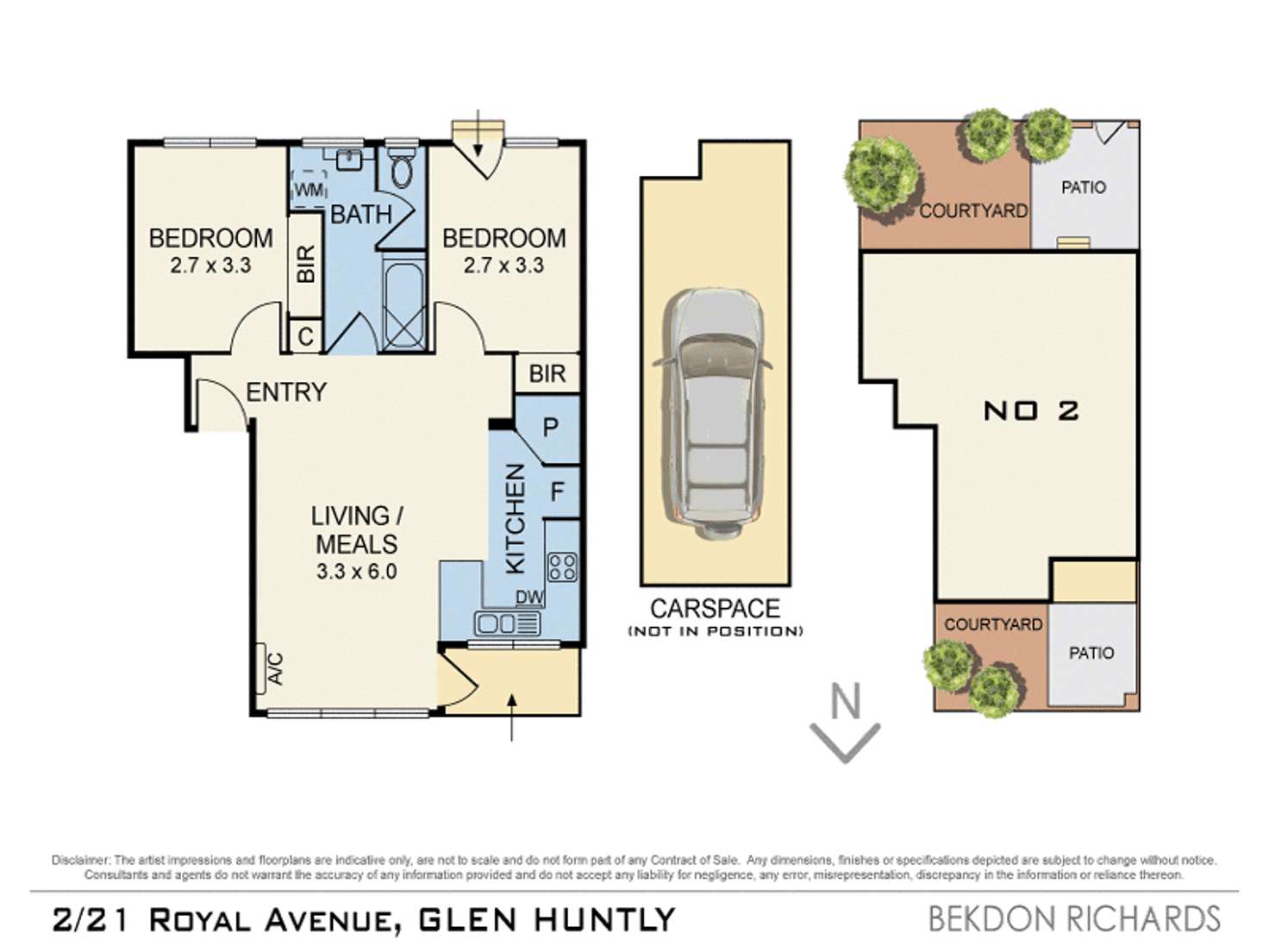 Floorplan of Homely apartment listing, 2/21 Royal Avenue, Glen Huntly VIC 3163